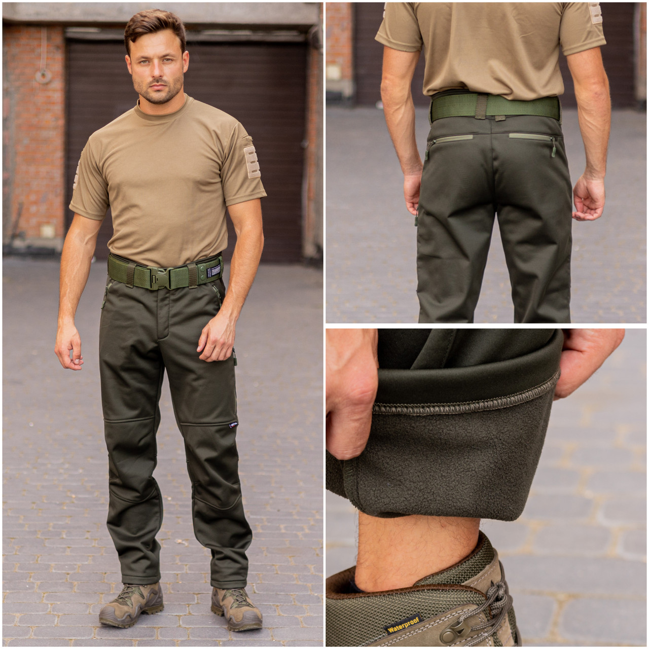 Штани тактичні Soft Shel хакі Ervo Tactacal, фото 1