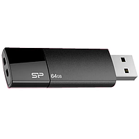 USB Флешка 2.0 64GB для компьютера Silicon Power U05 Ultima Черный