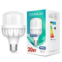 LED лампа TITANUM A80 20W E27 6500K Дневной свет