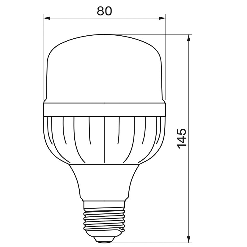 LED лампа TITANUM A80 20W E27 6500K Дневной свет - фото 3 - id-p1668036367
