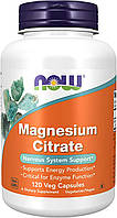 Цитрат магния (Magnesium Citrate) NOW Foods, 120 капсул