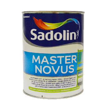Алкідна фарба Sadolin Master Novus для дерева та металу, глянцева, біла, BW, 1 л