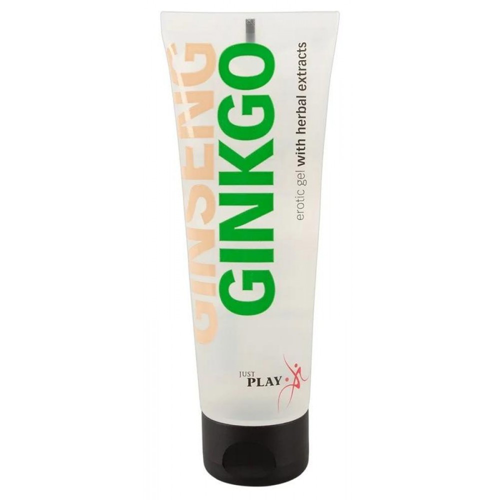 Вегонський стимулючий гель для масажу Just Play Ginseng Ginkgo Gel, 80 мл