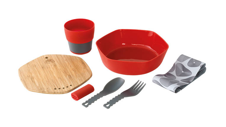 Набір туристичного посуду Robens Leaf Meal Kit Fire Red (690276), фото 1