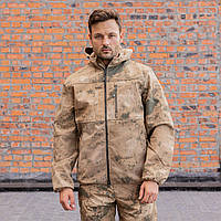 Куртка тактична Soft Shell пісок Ervo Tactacal