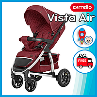 Детская прогулочная коляска CARRELLO Vista Air CRL-5511, надувные колеса Ruby Red