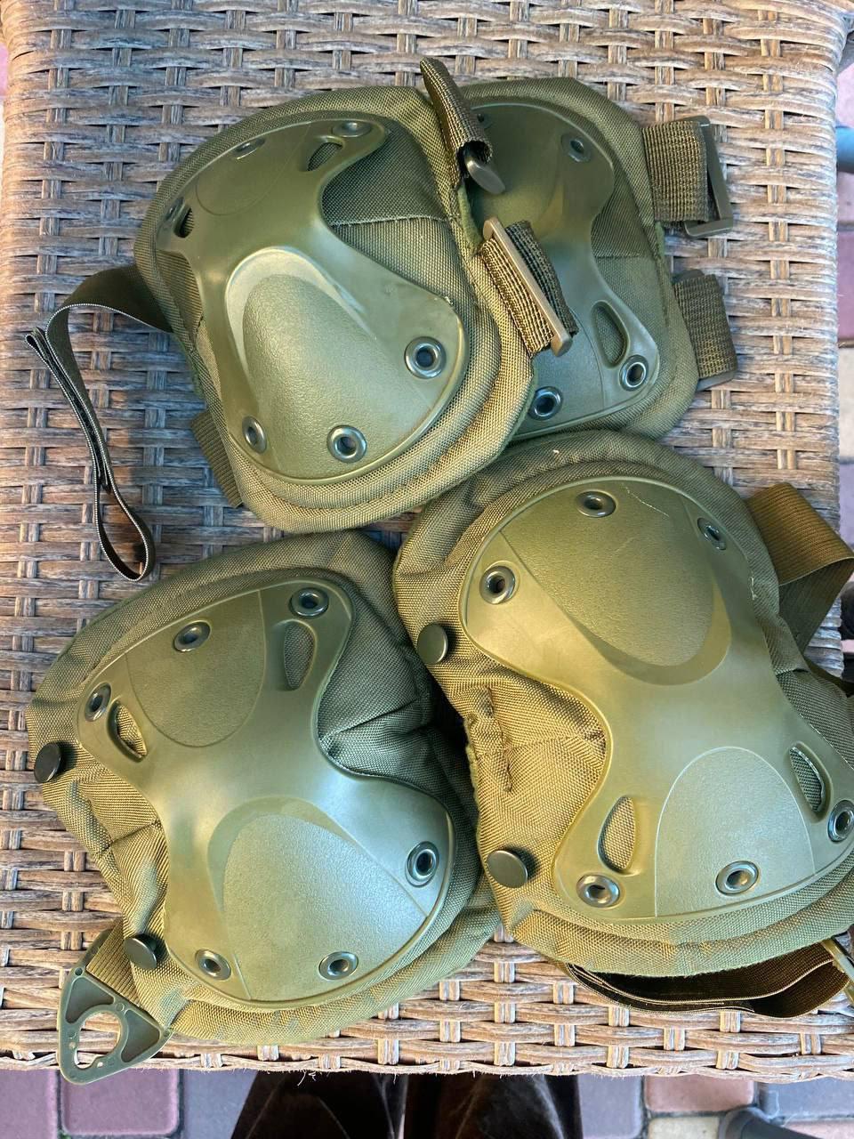 Налокотники с наколенниками комплект тактический защитный противоударный OLIVA PIXY - фото 3 - id-p1668062186