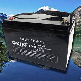 Акумуляторна батарея Kijo FePO4-12V100Ah Lithium Iron Phosphate (1,2 кВт*год 12В)