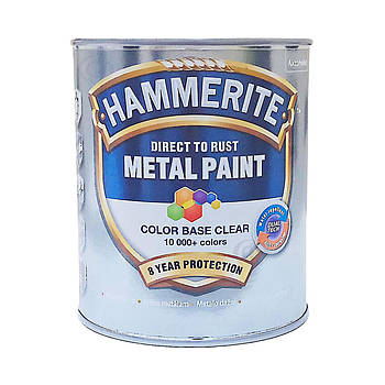 Фарба 3 в 1 по металу Hammerite Metal Paint Base Smooth захисна, безбарвна, BC, 0.65 л