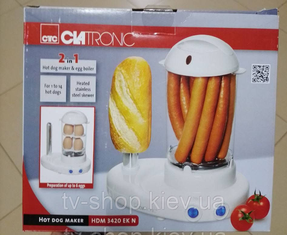 Апарат Хот-Дог + яйцеварка Clatronic HDM 3420