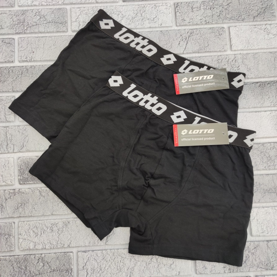 Боксери чоловічі LOTTO ростовка (S/M/L/XL/XXL) чорні 30034129