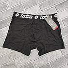 Боксери чоловічі LOTTO ростовка (S/M/L/XL/XXL) чорні 30034129, фото 5