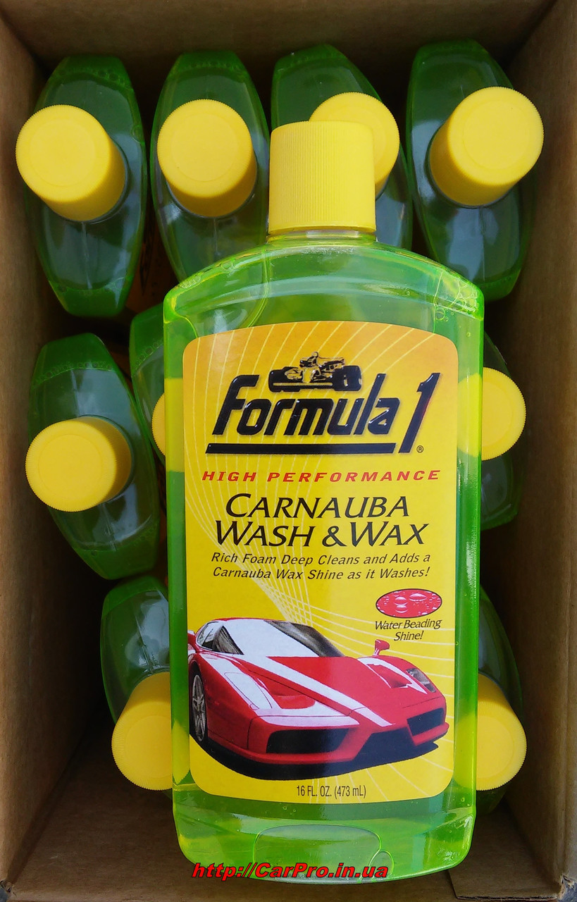 Шампунь с воском карнауба для блеска и защиты кузова Formula-1 Carnauba Wash & Wax - фото 6 - id-p273282404