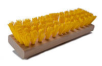 Щітка для чищення килимів (Основа Бук) із пластиковим кріпленням Жовтий 20см - Golwood
