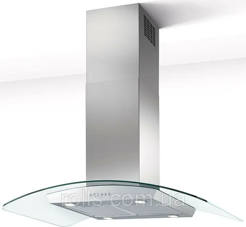 IH-6809-S 900 мм RST/скло Savo Кухонна витяжка острівна стельова для системи "Тиха кухня"