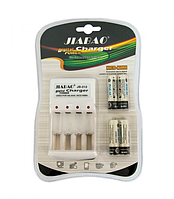 Зарядное устройство для аккумуляторов JIABAO JB-212 + аккумуляторы 4 шт (AA) Белый