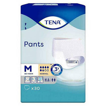 Tena Підгузники-трусики для дорослих Pants Normal Medium 2*30см (30 шт/уп), фото 1