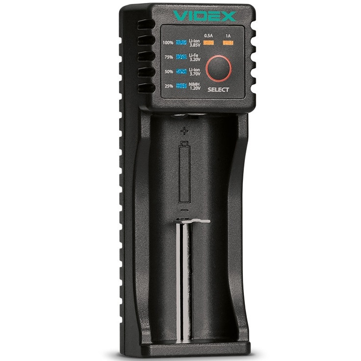 Зарядное устройство для аккумуляторов универсальное c функцией Power Bank VIDEX VCH-U100 Черный - фото 1 - id-p1668098727