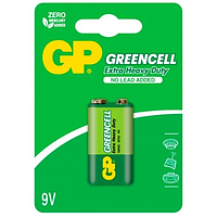 Батарейка солевая GP Greencell 6F22 6LR61 крона