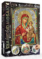 Алмазная вышивка Икона Божья матерь 20 х 30 см (арт. DM-02-09) круглые камни