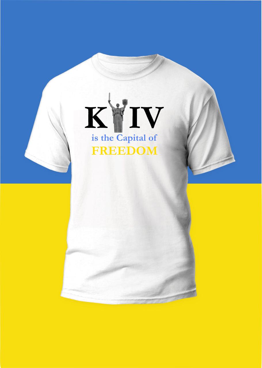 Футболка YOUstyle Kyiv is the Capital of Freedom 0987 XXL White