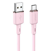 Кабель синхронизации Acefast C2-04 Type-C to USB 3.0A 1.2m Cable, Pink