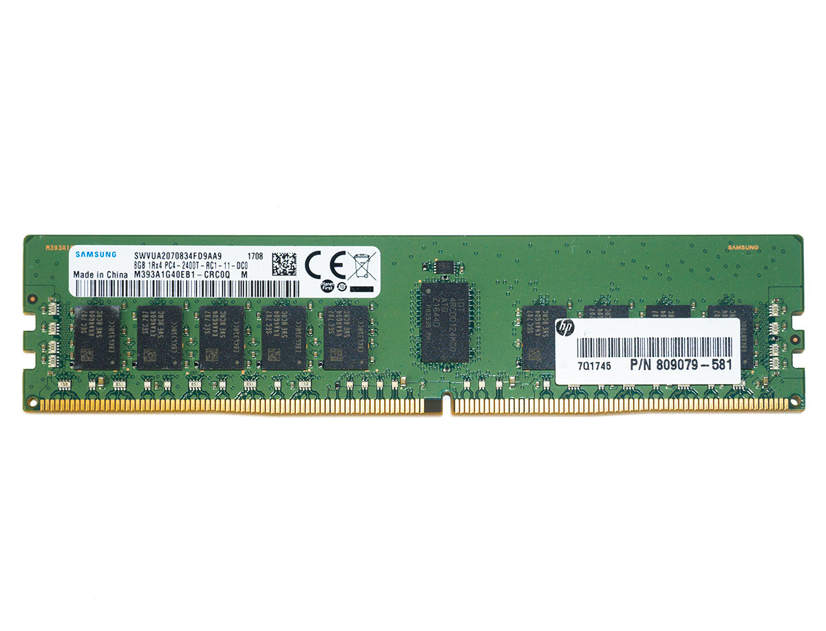 Б/у Samsung 8Gb DDR4 2400 MHz PC4-19200 EC Registered 1Rx4 для СЕРВЕРІВ! (M393A1G40EB1-CRC)
