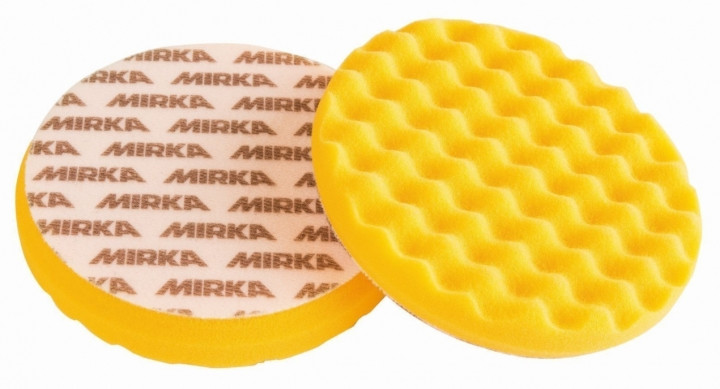 Рельєфний полірувальний круг Mirka Ø150 x 25 мм поролоновий жовтий
