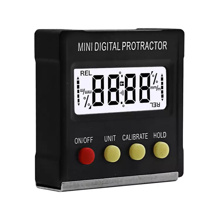 Кутомір електронний mini digital protractor FUERS 134SL з магнітним рівнем, інклінометр з калібруванням нуля