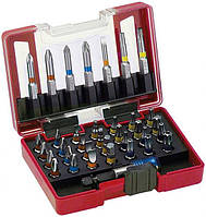 Набір біт 6гран і зірок 36од. (H3-6/T10-40+ держ1/4) "KING STD" 32080 (пластм.кейс)