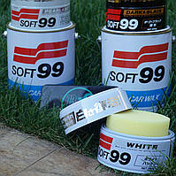 Очищающий Твердый Воск для белых автомобилей SOFT99 White Super Wax