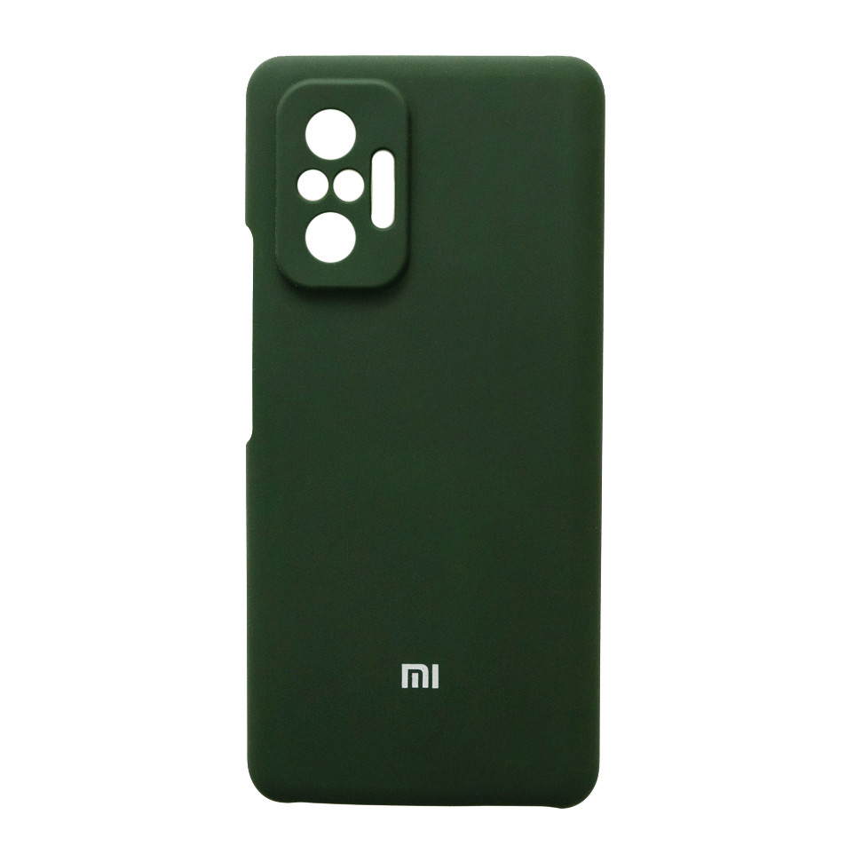 Чохол Silicone Case для Xiaomi Redmi Note 10 Pro Dark Green (закритий низ)