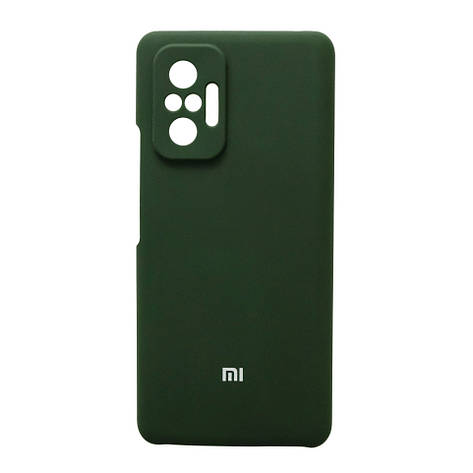 Чохол Silicone Case для Xiaomi Redmi Note 10 Pro Dark Green (закритий низ), фото 1