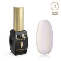 База цветная з шиммером Milano Shimmer Base Gel №20 CB1020S, 10 мл