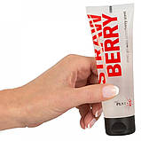 Вегонський гель для масажу Just Play Strawberry Gel, 80 мл, фото 4