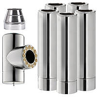 Димохід STALAR комплект 5 метрів 180/250 нерж-нерж 1мм