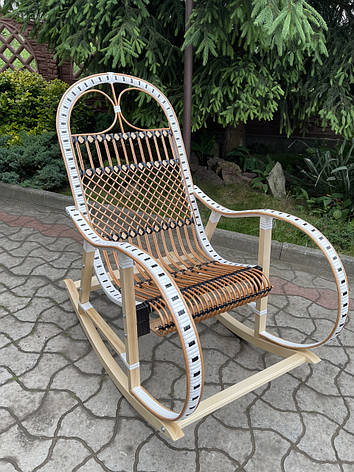 Крісло гойдалка з ротанга Хай-Тек, фото 2
