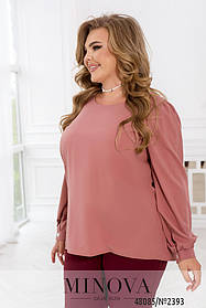 Легка жіноча блузка з софта великі розміри 50-52,54-56,58-60,62-64,66-68