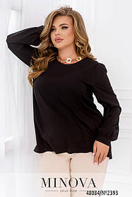Легка жіноча блузка з софта великі розміри 50-52,54-56,58-60,62-64,66-68