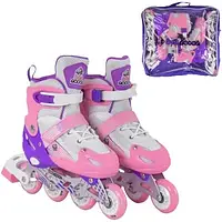 Ролики дитячі Роликові ковзани розсувні розмір 30-33 коліс PVC, Best Roller 30044-S