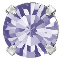 Пришивні стрази в цапах Preciosa (Чехія) ss20 Tanzanite/срібло