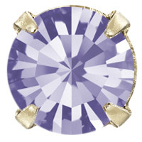 Пришивні стрази в цапах Preciosa (Чехія) ss29 Tanzanite/золото