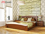 Двоспальне ліжко Estella Селена-Аурі 180х190 см з підйомним механізмом дерев'яний горіх-світлий, фото 5