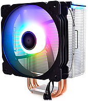 Кулер для процессора AMD/Intel QUBE с подсветкой, пк вентилятор интел 1200/1150/1151/1155/1156, амд AM4/FM2