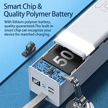 Універсальна батарея Remax Chinen RPP-61 50000mAh зовнішній акумулятор Power Bank, фото 5