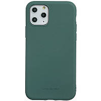 Матовый чехол на iPhone 11 Pro Max (6.5 дюйм) / Айфон 11 Про Макс (6.5 дюйм) зеленый