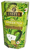 Зеленый крупнолистовой цейлонский чай ESSTER Green Tea Soursop (Эстер с Саусепом) 100г
