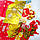 Фотозона з повітряних кульок "Happy birthday Baby - 1", золото з червоним, фото 2
