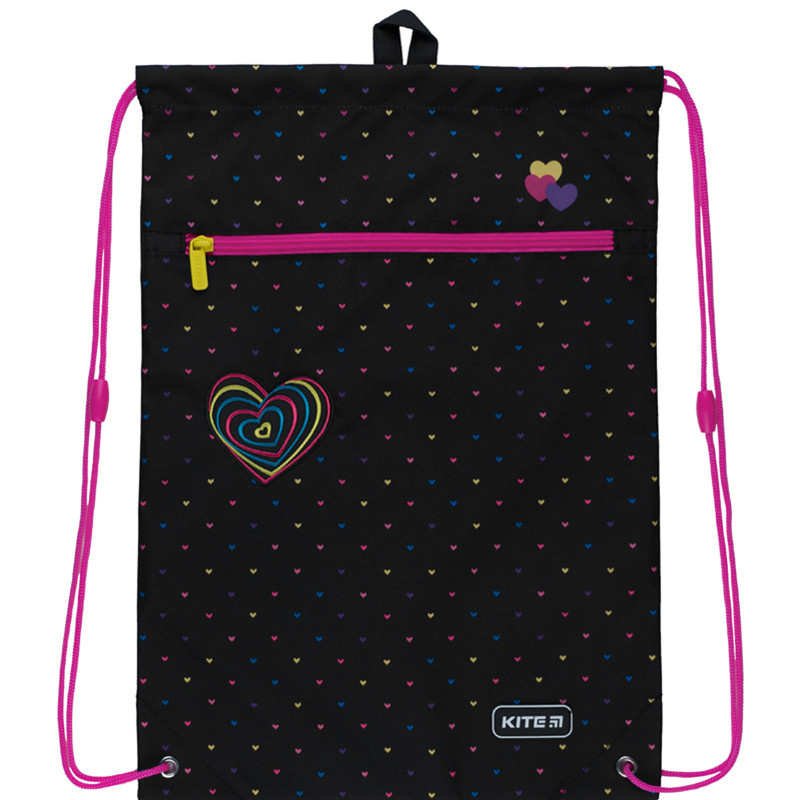 Сумка для взуття з кишенею Kite Education Hearts K22-601M-3, 61799, фото 1