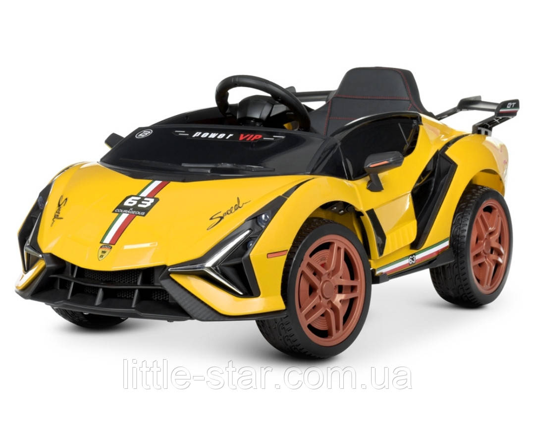 Дитячий електромобіль Bambi M 4637 EBLRS-6, жовтий